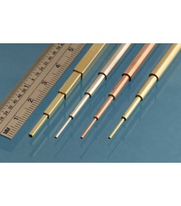 MICRO TUBO ALUMINIO 0,3X0,1x 0.1 mm. interior,largo 305 mm. 3 tubos