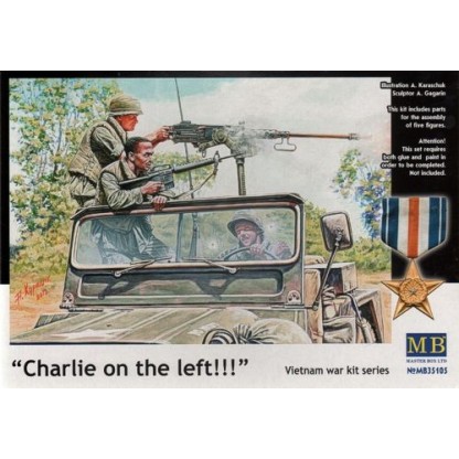 Charlie on the left' 3 x Jeep crew and 2 x Viet Cong Fighters 1/35