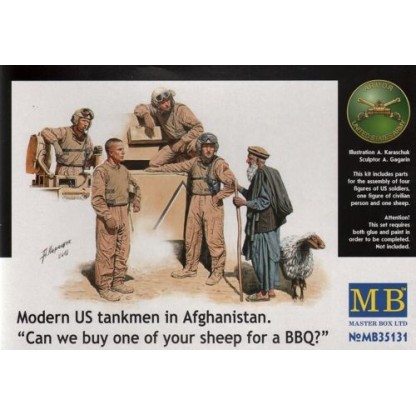 Modern US Tankmen in Afghanistan 'Sheep for the BBQ?' 1/35