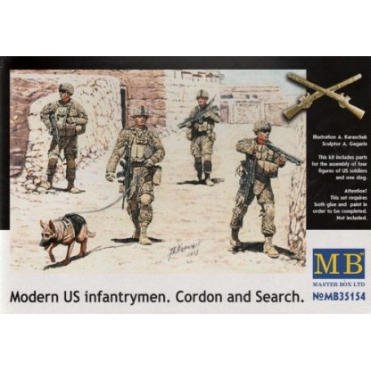 Modern US Infantrymen 'Cordon and Search' 1/35