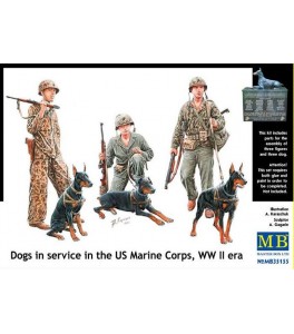 Dogs in service in the US Marine Corps, WWII 1/35