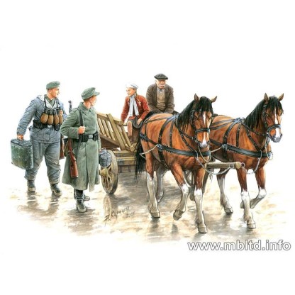 CARRETA CON REFUGIADOS 1/35