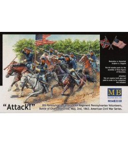 The Attack of the 8th Pennsylvania Cavalry 1/35