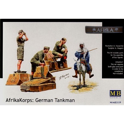 Afrika Korps: German Tank crew WWII 1/35