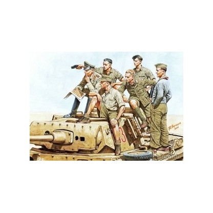 Rommel and German Tank Crew, DAK, WW II 1/35