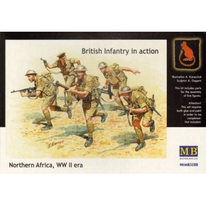 British Infantry in action, Northern Africa, WW II 1/35
