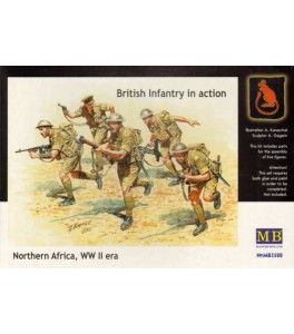 British Infantry in action, Northern Africa, WW II 1/35