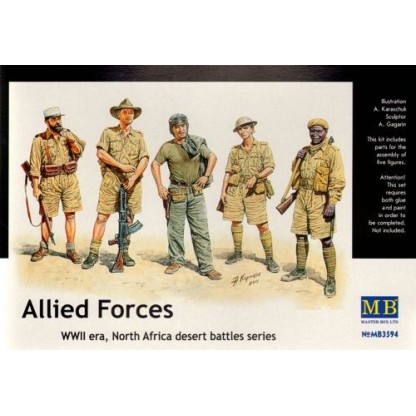 Allied Forces, WWII, North Africa desert battles series 1/35