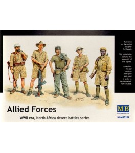 Allied Forces, WWII, North Africa desert battles series 1/35