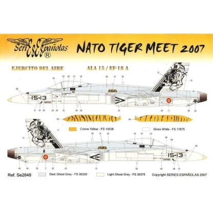 CALCA NATO TIGER MEET 2007 EF-18 A 1/48 SERIES ES