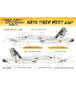 CALCA NATO TIGER MEET 2007 EF-18 A 1/48 SERIES ES