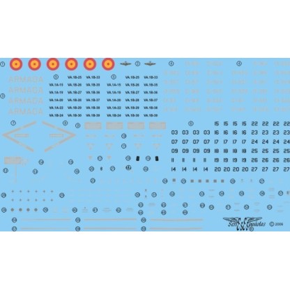 CALCAS HARRIER AV-8B PLUS/AV-8/TAV-8B 1/48
