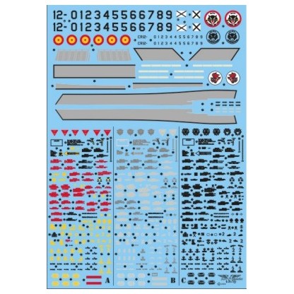STENCILS PHANTOM RF-4C -CR 12-45/12-54 1/72