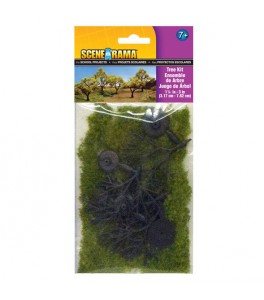 3 ARBOLES EN KIT 7,62 CTMS. VERDE CLARO