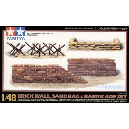 BRICK WALL,SAND BAG BARRICADE 1/48