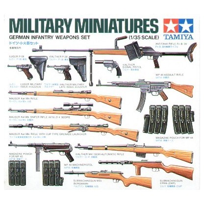 ARMAS SET ALEMANAS 1/35 TAMIYA