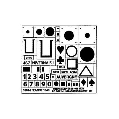 MARCAS FRANCESAS 1940 WWII 1/35