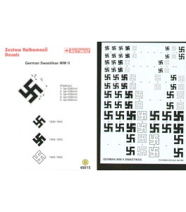 Luftwaffe/German Swastikas. Five sizes 250, 300, 400, 500, 600mm
