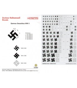 Luftwaffe Swastikas. Five sizes 250, 300, 400, 500, 600mm and six s...