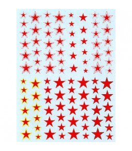 Russian Stars. Plain, with yellow outline, with white outline, with...