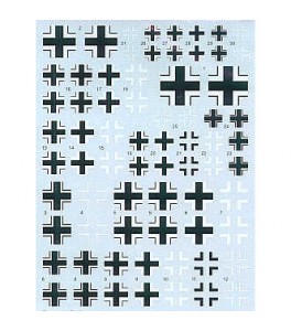 Luftwaffe/German Balkenkreuze. Various sizes and styles 1/72