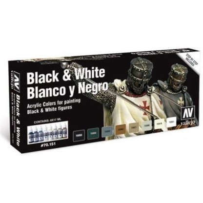 Model Color SET 17ml - Blancos y Negros