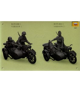 BMW R 12 Motorcycle with sidecar 1/35