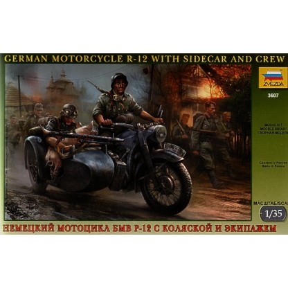 BMW R 12 Motorcycle with sidecar 1/35