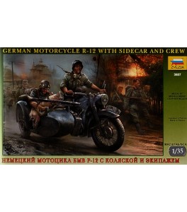 BMW R 12 Motorcycle with sidecar 1/35