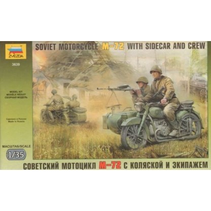Russian WWII Motorcycle M-72 1/35