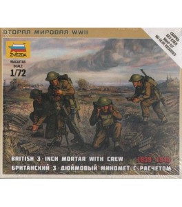 British Mortar with Crew 1939-1945 1/72