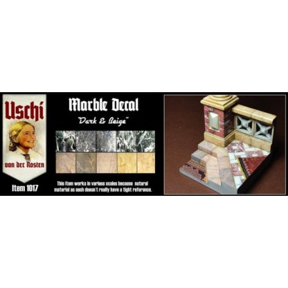 MARBLE DECAL DARK & BEIGE