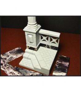 Imitación marmol negro y beis