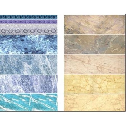 MARBLE DECAL BLUE & BEIGE