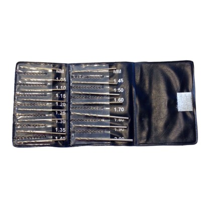 JUEGO BROCAS 1,05 A 2mm. 15pzs 