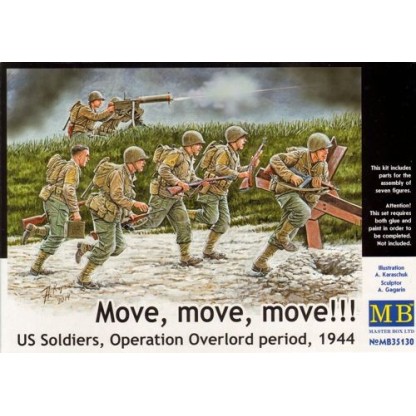 US Soldiers, Operation Overlord 'Move, Move, Move!' 1/35